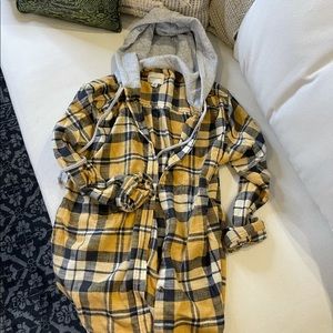 Flannel with hood